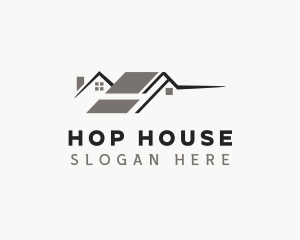 Roofing Town House logo design