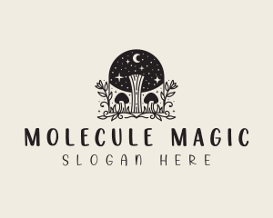 Magic Mushroom Plant logo design