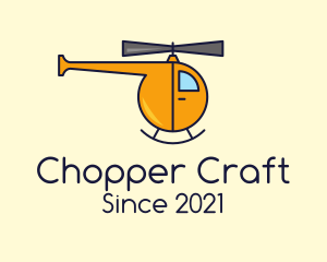 Yellow Helicopter Toy logo design