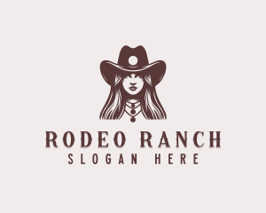 Cowgirl Western Rodeo logo