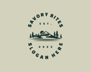 Rustic Rural Mountain Valley logo