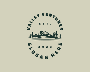 Rustic Rural Mountain Valley logo