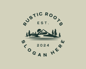 Rural Mountain Valley logo design