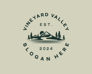 Rural Mountain Valley logo design