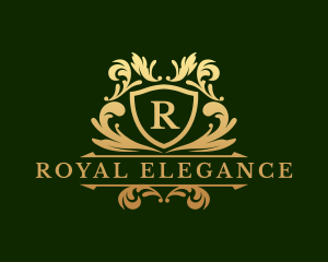 Royal Shield Ornate Crest logo design