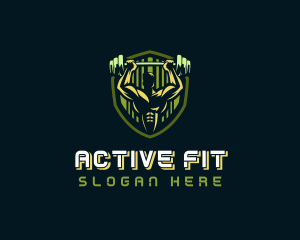 Fitness Trainer Gym logo design