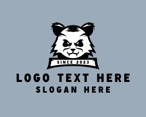 Tough Panda Animal logo