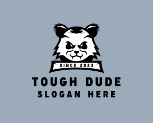 Tough Panda Animal logo design