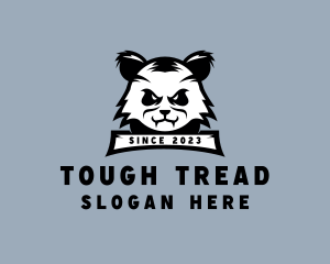 Tough Panda Animal logo design