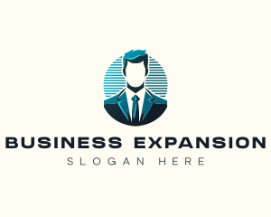 Professional Businessman Agent logo