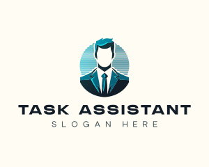 Professional Businessman Agent logo