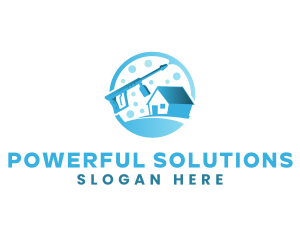 Pressure Washer House logo design