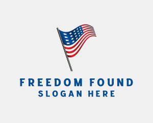 American Flag Patriot logo design