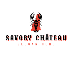 Seafood Lobster New Hampshire logo design