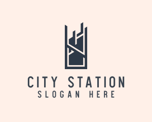 City Skyscraper Building logo design