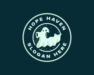 Ghost Spooky Haunted Logo