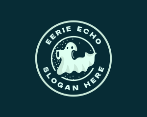 Ghost Spooky Haunted logo design