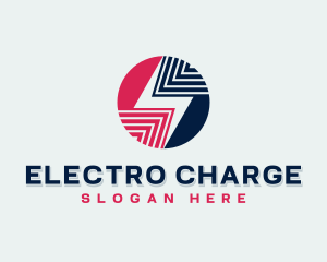 Charge Lightning Bolt logo design