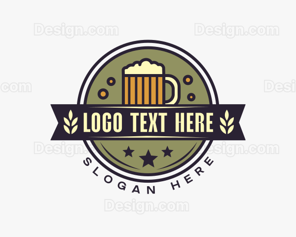 Liquor Beer Mug Logo