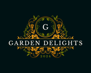 Luxury Floral Garden logo design