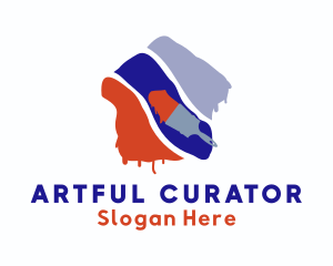 Mural Art Paint  logo design