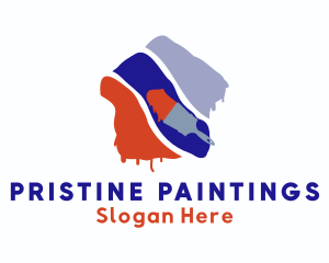 Mural Art Paint  logo design