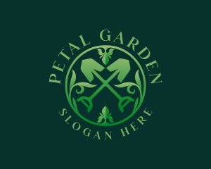 Shovel Plant Gardening logo design