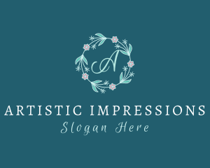 Floral Wreath Boutique logo design