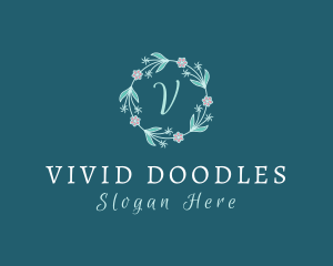 Floral Wreath Boutique logo design