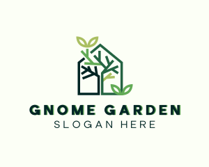 Greenhouse Garden Landscaping logo design