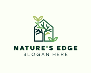 Greenhouse Garden Landscaping logo design