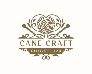 Yarn Knitting Craft logo design