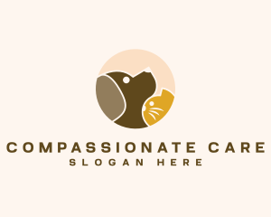 Cat Dog Animal Care logo design