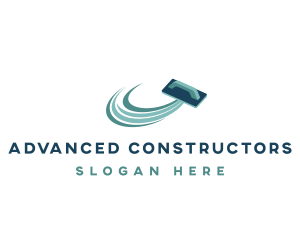 Flat Trowel Construction logo design