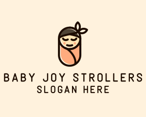 Baby Swaddle Nursery logo design