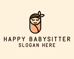 Baby Swaddle Nursery logo design