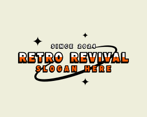 Retro Orbit Star logo design