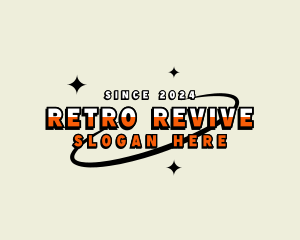 Retro Orbit Star logo design