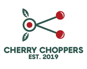 Cherry Fruit Target logo design