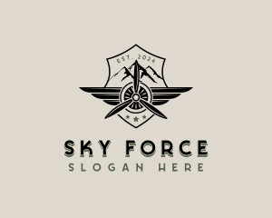 Airforce Plane Shield logo