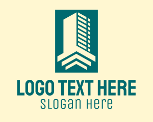 Geometric Skyscraper Building  logo