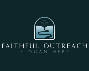 Faith Ministry Road logo design