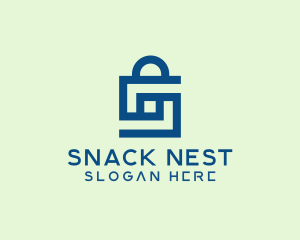 Shopping Bag Letter S  logo design