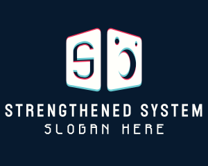 Stereo Speaker Letter S logo design