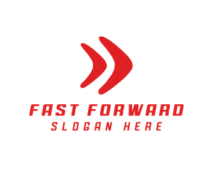 Fast Forward Arrow logo design