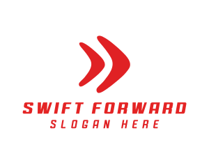 Fast Forward Arrow logo design