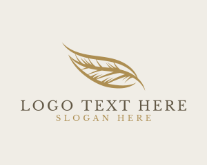 Golden Quill Feather logo