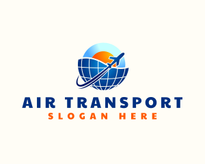 Airplane World Travel logo design