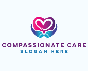 Heart Hand Care logo design