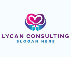 Heart Hand Care logo design